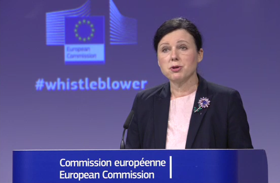 whistleblower proposal presented by justice Commissioner Vera JOUROVÁ