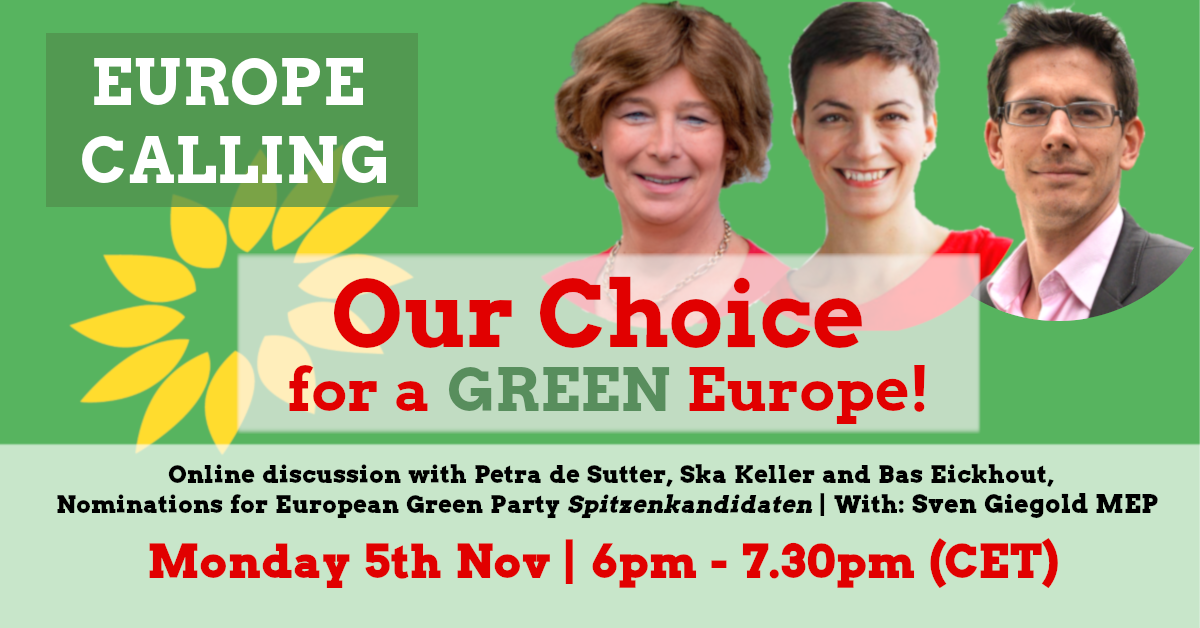 Europe Calling Our Choice for a Green Europe Online discussion